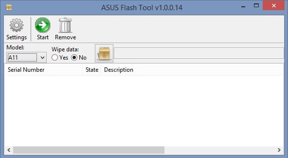 AsusFlashTool - دانلود نرم افزار فلش گوشی های ایسوس Asus Flash Tool v1.0.0.24