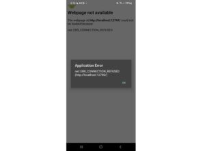 حل مشکل err_connection_refused اندروید