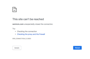 رفع خطای err_connection_closed