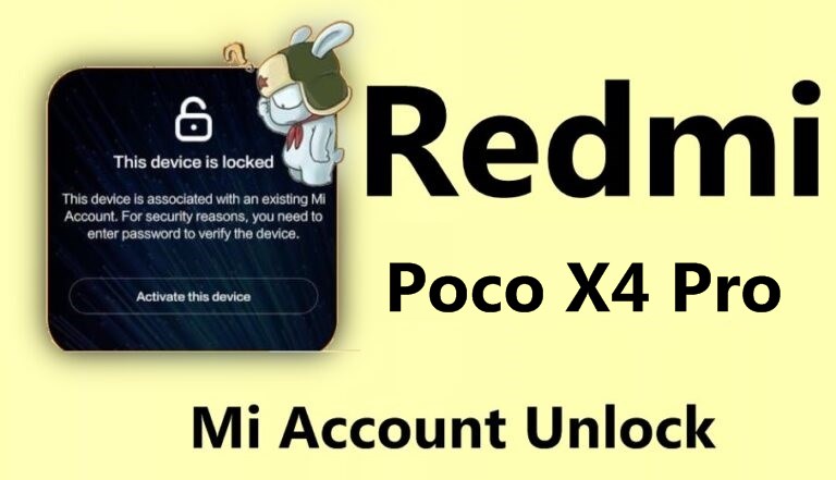 فایل حذف می اکانت شیائومی Poco X4 Pro 5G