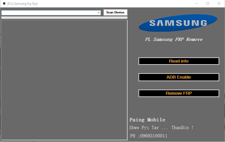 دانلود رایگان نرم افزار P.L Samsung FRP Tool 2024