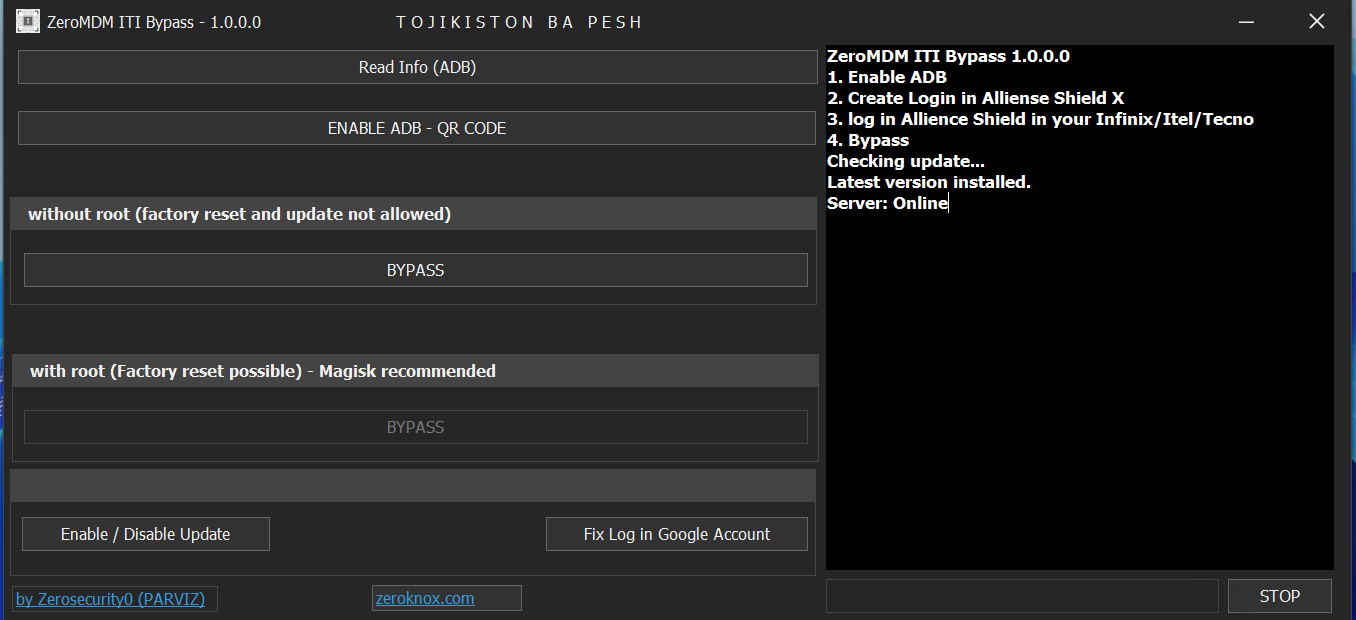 دانلود نرم افزار ZeroMDM ITI Bypass