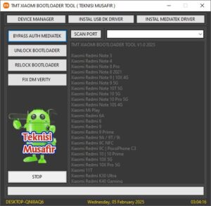 دانلود نرم افزار TMT Xiaomi Bootloader Tool