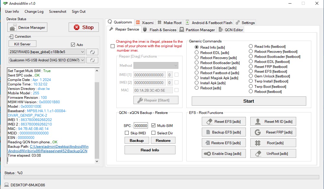 دانلود نرم افزار AWT – AndroidWinTool